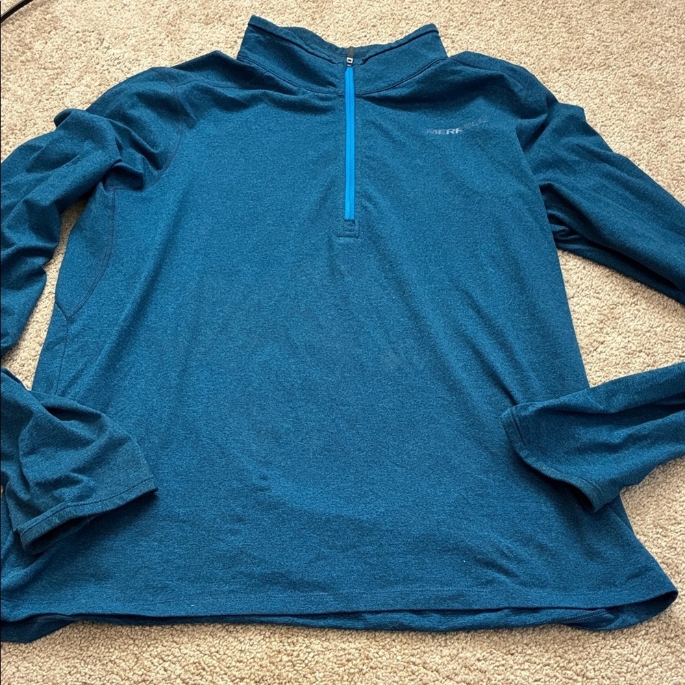 Blue Merrill Quarter-Zip Pullover size M